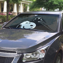 Snoopy Peek Under The Blanket Gray Car Auto Sunshades