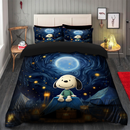 Camping Snoopy Starry Night Bedding Set