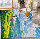 Snoopy Summer Rectangular Area Rug