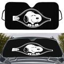 Snoopy Zip Custom Car Windshield Sunshades