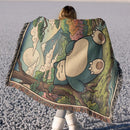 Snorlax Pokemon Japan Style Woven Throw Blanket