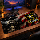 Soldier US Army American Flag Desk Mat