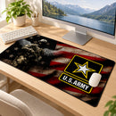 Soldier US Army American Flag Desk Mat