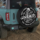 Some Things Are Better Unsaid Car Spare Tire Cover