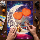 Son Goku And Chi Chi Love You To The Moon And Back Jigsaw Puzzle