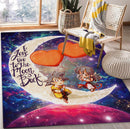 Son Goku And Chi Chi Love You To The Moon And Back Rectangular Area Rug
