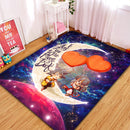 Son Goku And Chi Chi Love You To The Moon And Back Rectangular Area Rug