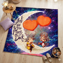 Son Goku And Chi Chi Love You To The Moon And Back Rectangular Area Rug