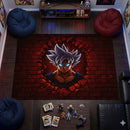 Goku Ultra Instinct Break Wall Rectangular Area Rug