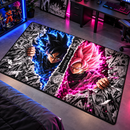 Goku Black Rose Manga Rectangular Area Rug