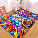 Goku MUI Stained Glass Rectangular Area Rug