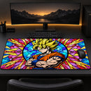 Son Goku Vegeta Stained Glass Desk Mat