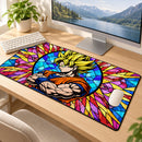 Son Goku Vegeta Stained Glass Desk Mat