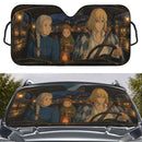 Sophie Howl Markl Calcifer Studio Ghibli Car Auto Sunshades