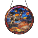 Spaceship Stained Glass Suncatcher