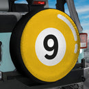 Ball Billiards Yellow 9 Car Spare Tire Cover