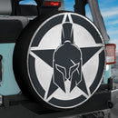 Spartan Helmet Star Symbol Car Spare Tire Cover