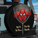 Spider Man Zip Get In Shit Down Shut Up Hold On Car Spare Tire Cover