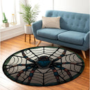 Spider Stained Glass Round Rug