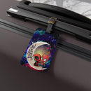 Spiderman And Deadpool Couple Love You To The Moon Galaxy Luggage Tag