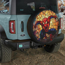 Spiderman Stained Glass Jeep Car Spare Tire Cover