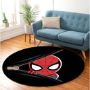 Spiderman Zipper Round Rug