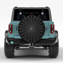 Spiders Web Custom Jeep Wheel Cover With Camera Hole