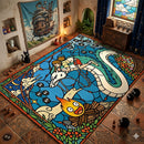Spirited Away Studio Ghibli Stained Glass Rectangular Area Rug