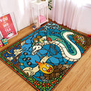 Spirited Away Studio Ghibli Stained Glass Rectangular Area Rug
