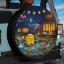 SpongeBob Enjoy Onsen Spare Tire Cover
