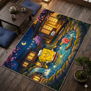SpongeBob Enjoy Onsen Rectangular Area Rug