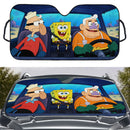 SpongeBob x GrandPat Star x Grandpa Car Auto Sunshades