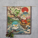 Sprigatito Fuecoco Quaxly Woven Throw Blanket