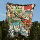 Sprigatito Fuecoco Quaxly Woven Throw Blanket