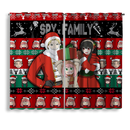 Spy X Family Christmas Window Curtain