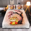 Spyduck Luffy Pokemon Cherry Blossom Quilt Bed Sets