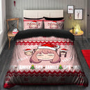 Spy x Family Anya Funny Christmas Bedding Set Duvet Cover And 2 Pillowcases Nearkii