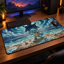 Squirtle Blastoise Pokemon Watercolor Desk Mat