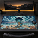 Squirtle Blastoise Pokemon Watercolor Desk Mat