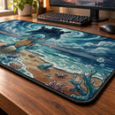 Squirtle Blastoise Pokemon Watercolor Desk Mat