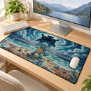 Squirtle Blastoise Pokemon Watercolor Desk Mat