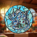 Squirtle Giyu Pokemon Stained Glass Suncatcher