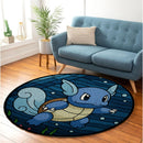 Wartortle Pokemon Round Rug