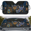 Squirtle x Wartortle x Blastoise Pokemon Car Auto Sunshades