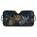 Squirtle x Wartortle x Blastoise Pokemon Car Auto Sunshades