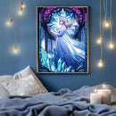 Stained Glass Window Depicting Elsa Dancing - Living Room - Canvas Wall Art - Print - Wall Decor