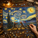 Star Wars Fight Under Starry Night Jigsaw Puzzle