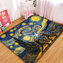 Star Wars Fight Under Starry Night Rectangular Area Rug