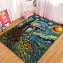 Starry Walker Van Gogh Style Rectangular Area Rug