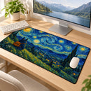 Starry Night Ghibli Totoro Desk Mat